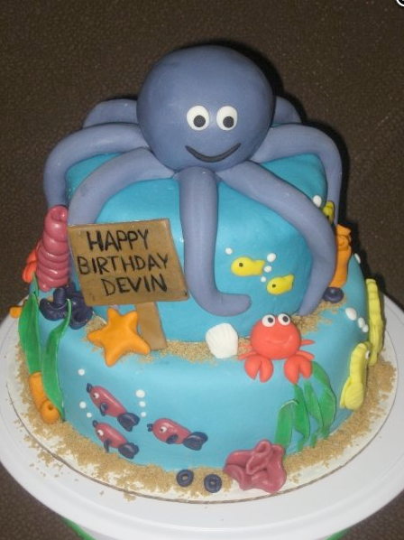 Under the Sea Birthday Cake Idea Under the Sea Birthday Cake Idea