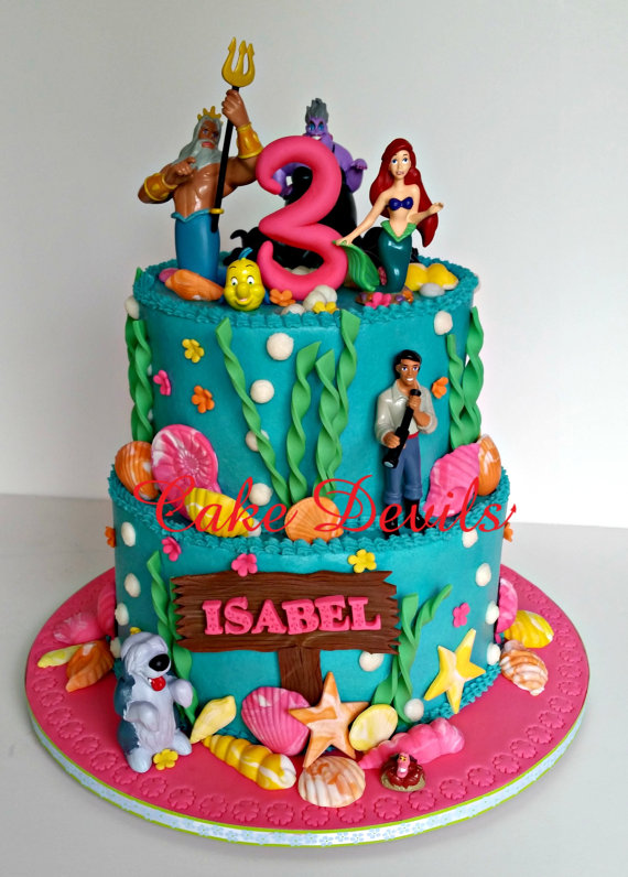 11 Under The Sea Fondant Cakes Photo The Little Mermaid Under