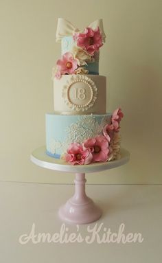 Vintage 18th Birthday Cake Vintage 18th Birthday Cake