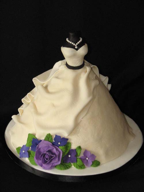 Wedding Dress Bridal Shower Cake Wedding Dress Bridal Shower Cake