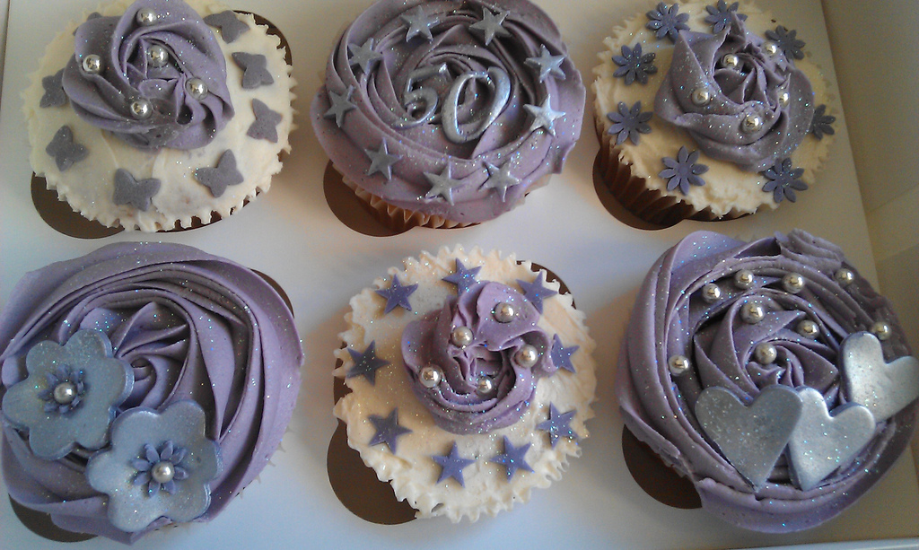 50th Birthday Cupcakes 50th Birthday Cupcakes