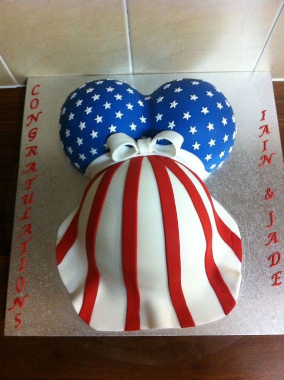 American Flag Themed Baby Shower