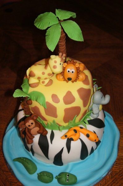 Animal Birthday Cake Animal Birthday Cake