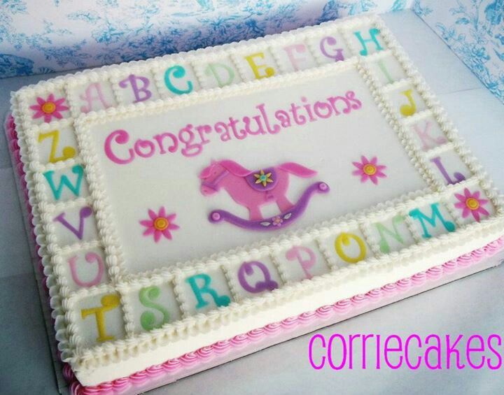 Baby Shower Sheet Cake Baby Shower Sheet Cake
