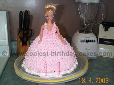 Barbie Birthday Cake and Cupcakes