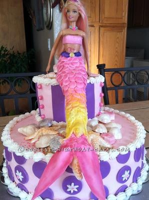 Barbie Mermaid Birthday Cake