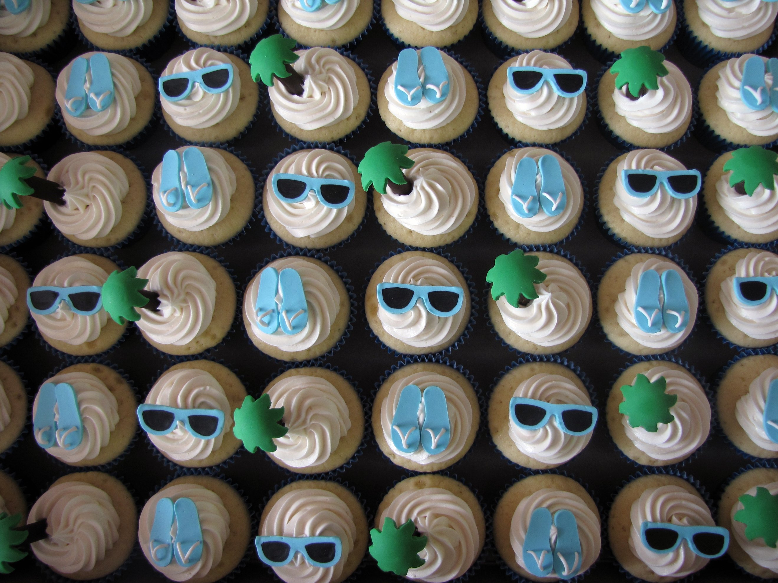 9 Photos of Beach Themed Bridal Shower Cupcakes 9 Photos of Beach Themed Bridal Shower Cupcakes
