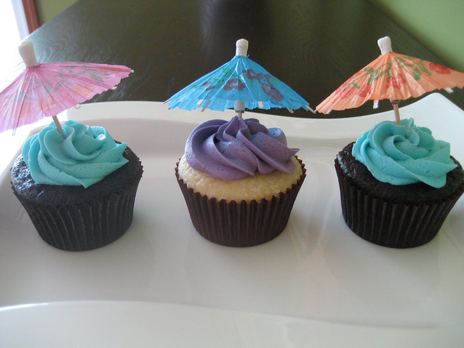 Beach Theme Wedding Shower Cupcakes