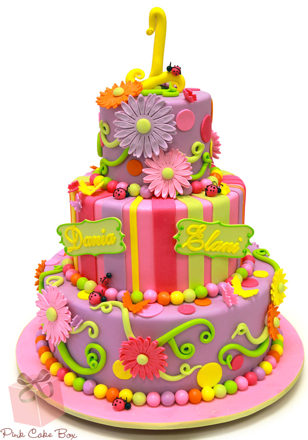 Beautiful First Birthday Cake Beautiful First Birthday Cake