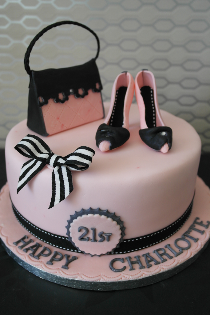 Birthday Cake with Shoes and Handbag Birthday Cake with Shoes and Handbag