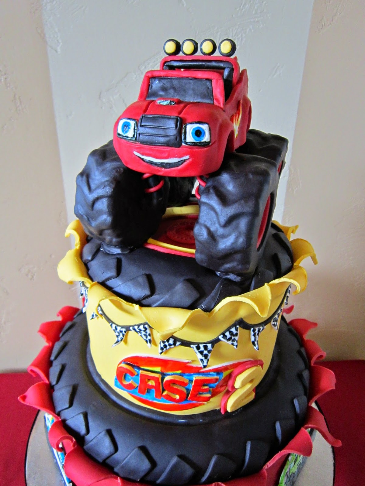 Blaze and Monster Machine Birthday Cake