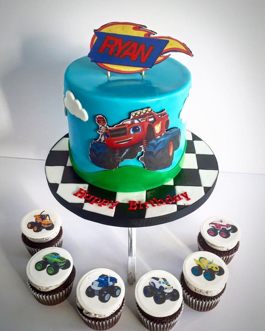 Blaze and Monster Machine Birthday Cake