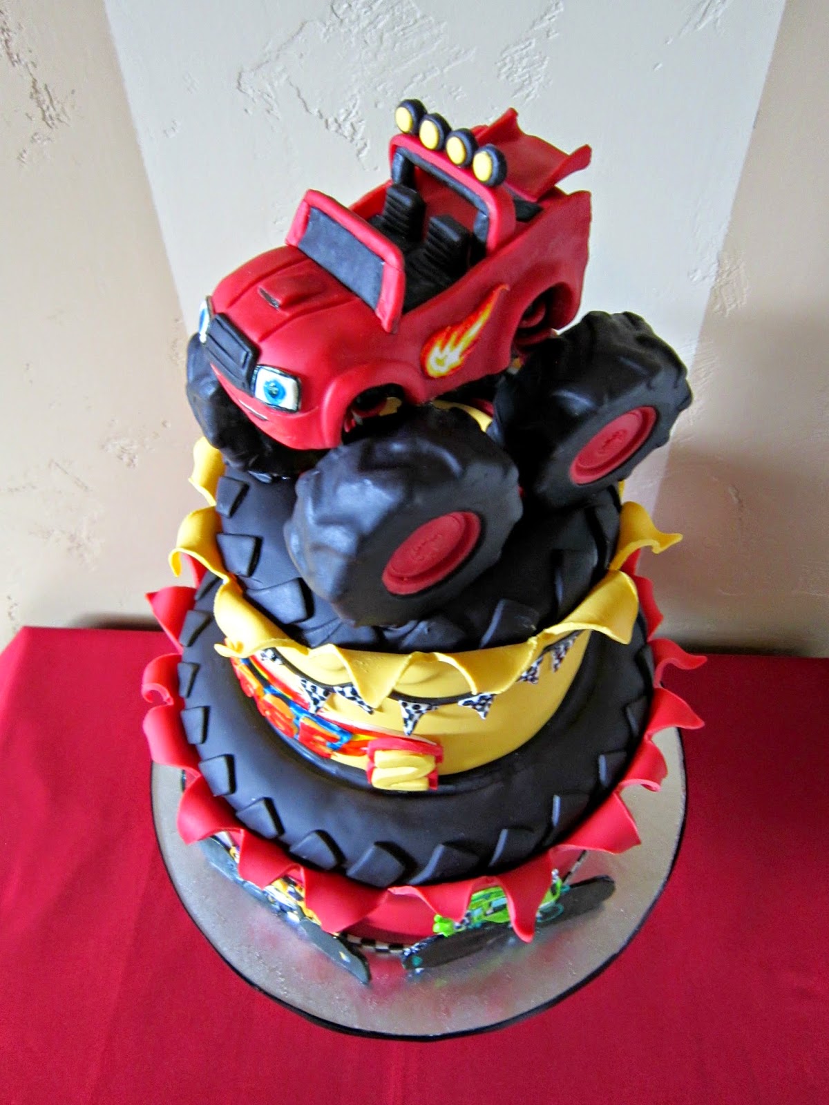 Blaze and Monster Machine Birthday Cake