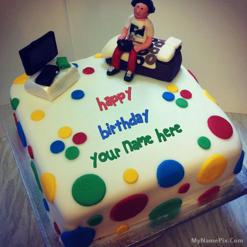 Boys Happy Birthday Cake with Name Boys Happy Birthday Cake with Name