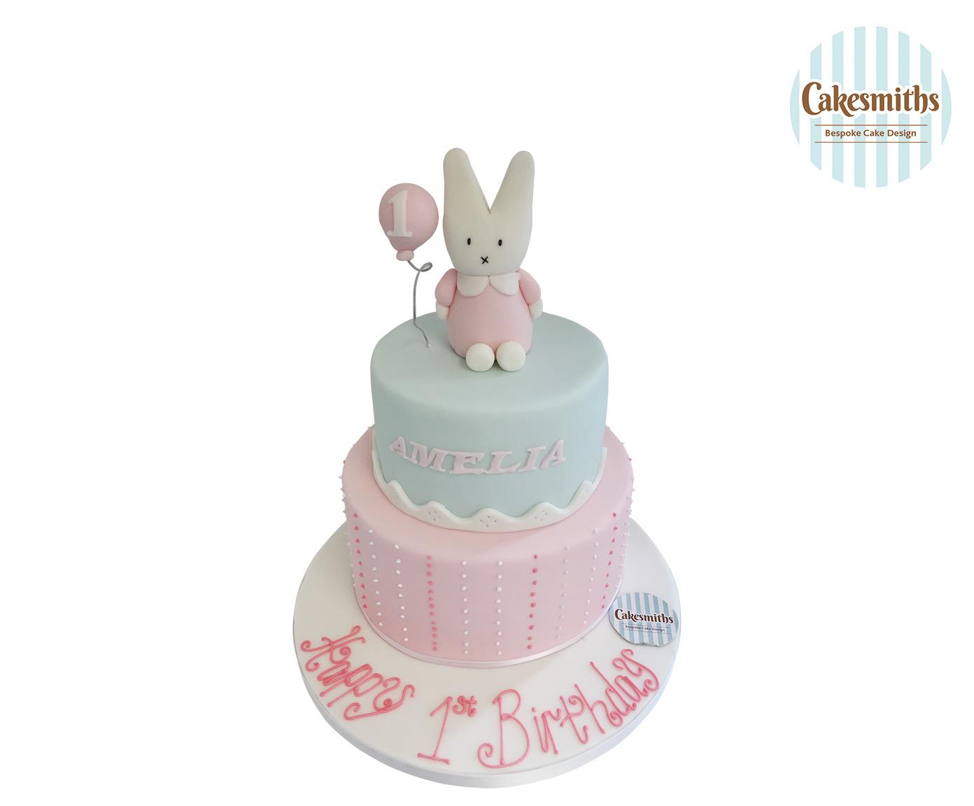 Bunny 1st Birthday Cake Bunny 1st Birthday Cake