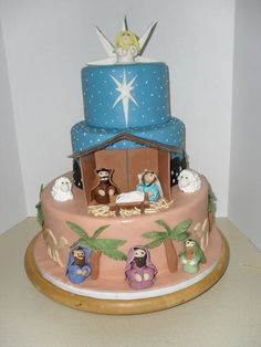 Christmas Nativity Scene Cake Christmas Nativity Scene Cake