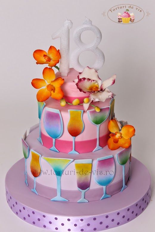 Cocktail Party Birthday Cake Cocktail Party Birthday Cake