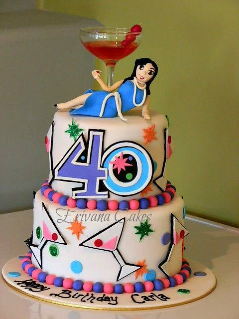 Cocktail Party Birthday Cake Cocktail Party Birthday Cake