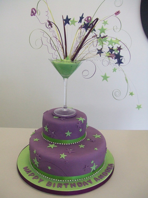 Cocktail Party Birthday Cake Cocktail Party Birthday Cake