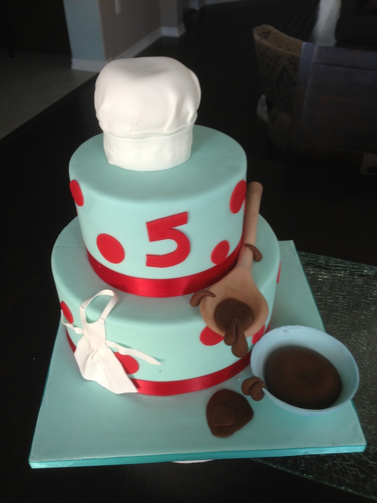 Cooking Themed Birthday Cake Cooking Themed Birthday Cake