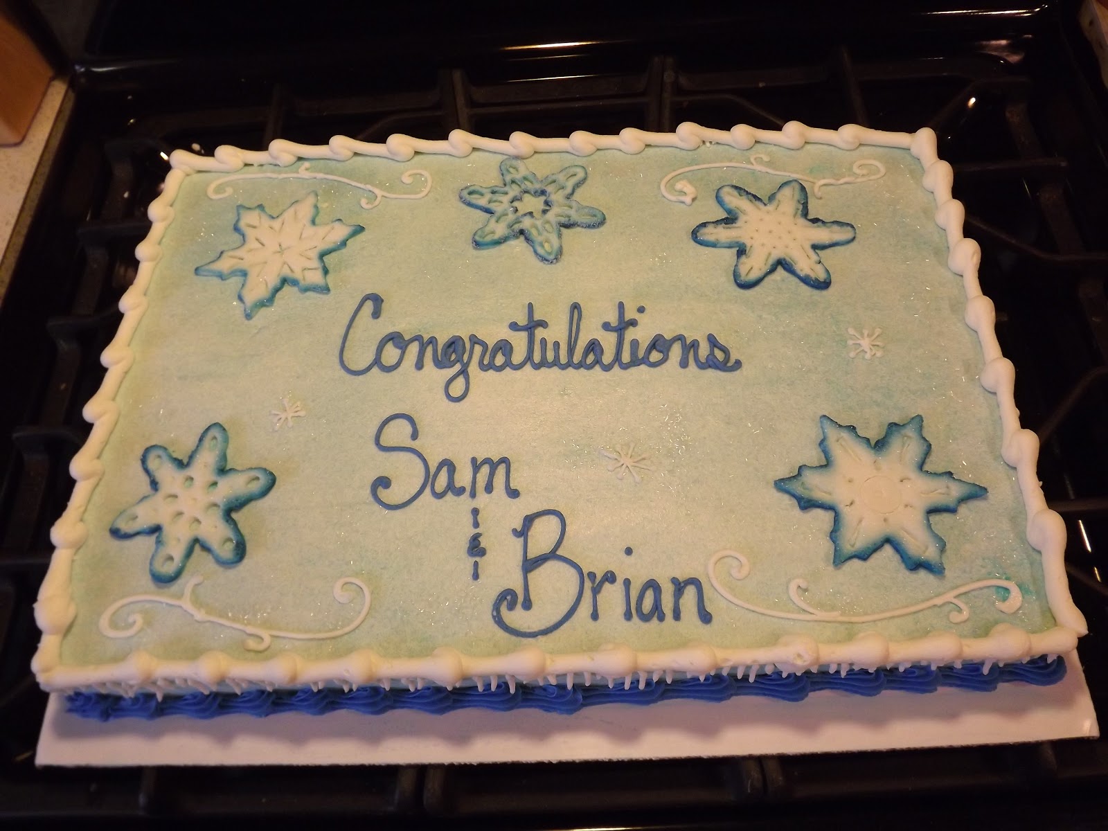 Couples Bridal Shower Cake