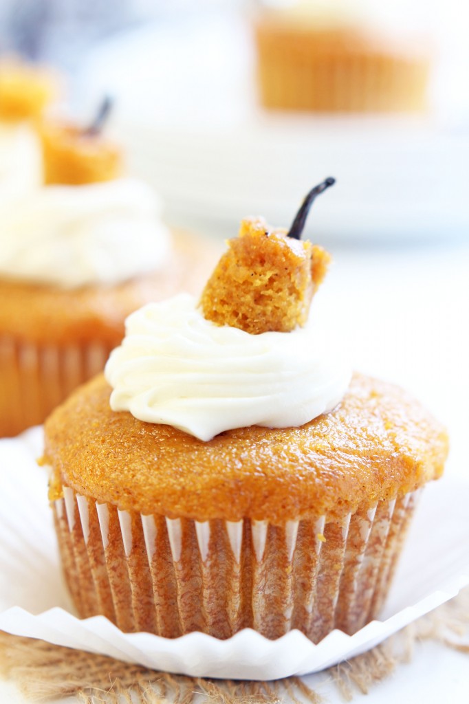Cream Cheese Filled Pumpkin Cupcakes Cream Cheese Filled Pumpkin Cupcakes