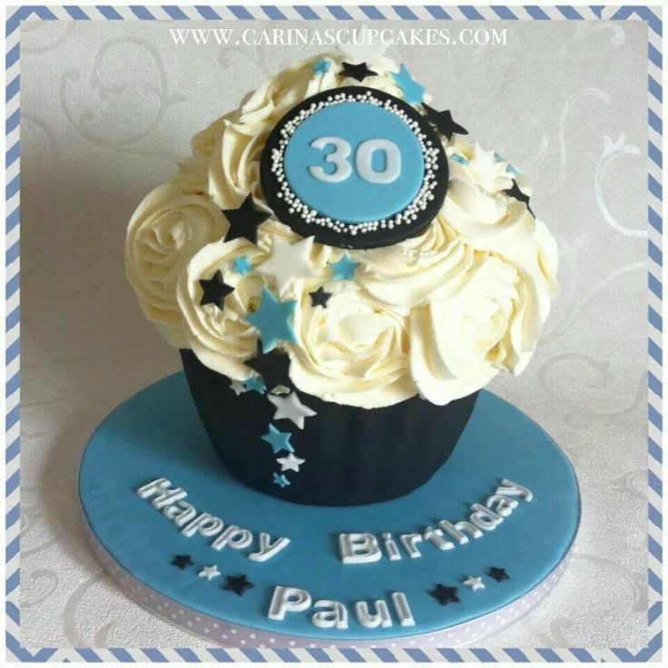 Cupcake Birthday Cake Ideas for Men Cupcake Birthday Cake Ideas for Men