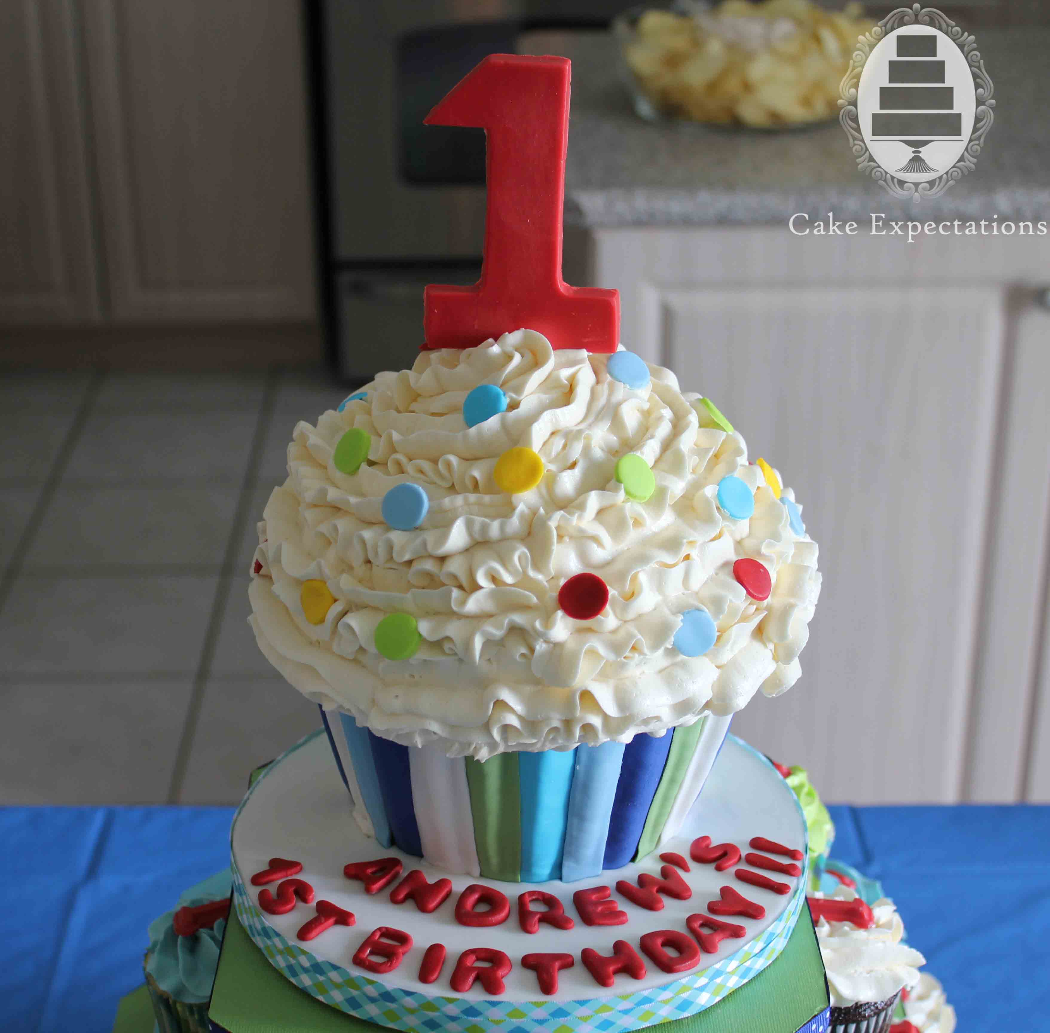 Cupcake First Birthday Cake Cupcake First Birthday Cake