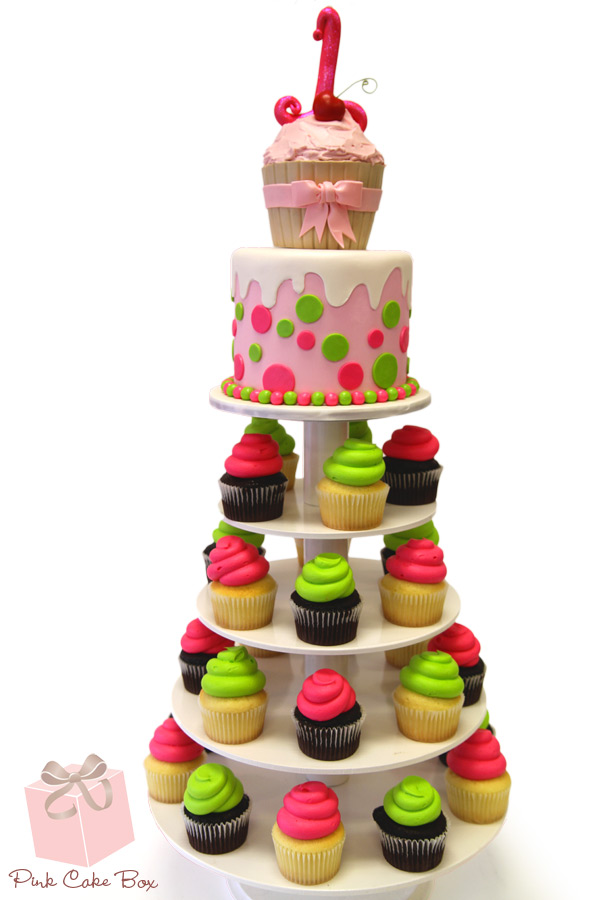 Cupcake Themed Birthday Cake Cupcake Themed Birthday Cake