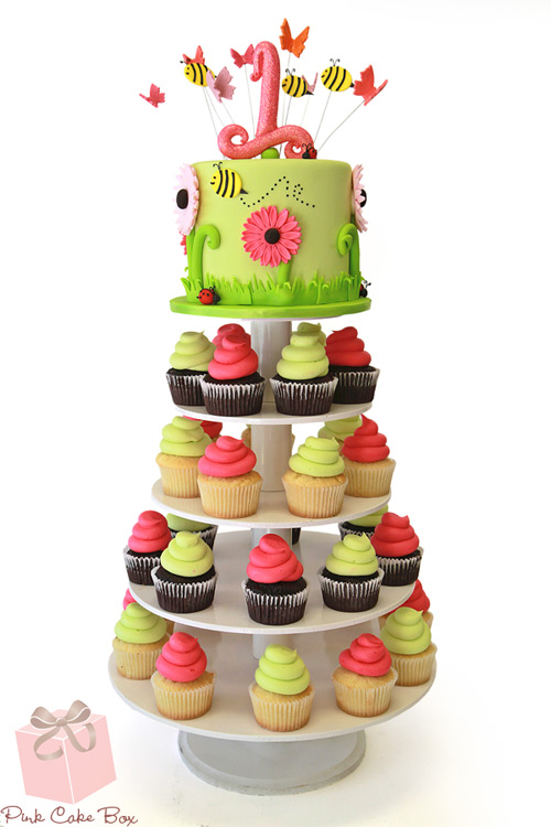 Cupcake Themed Birthday Cake Cupcake Themed Birthday Cake