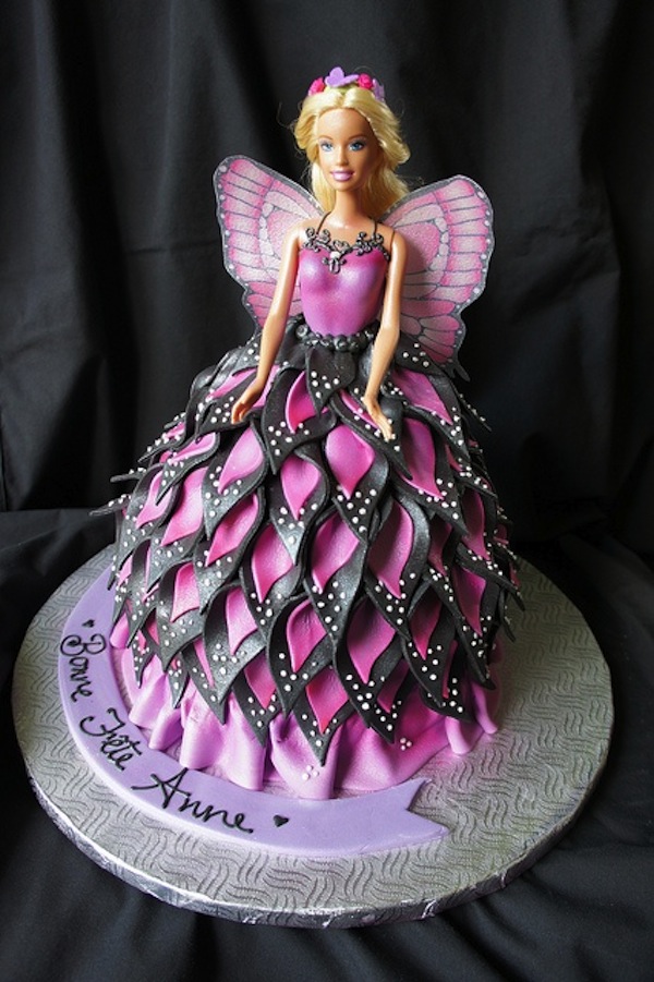 Cute Barbie Birthday Cake