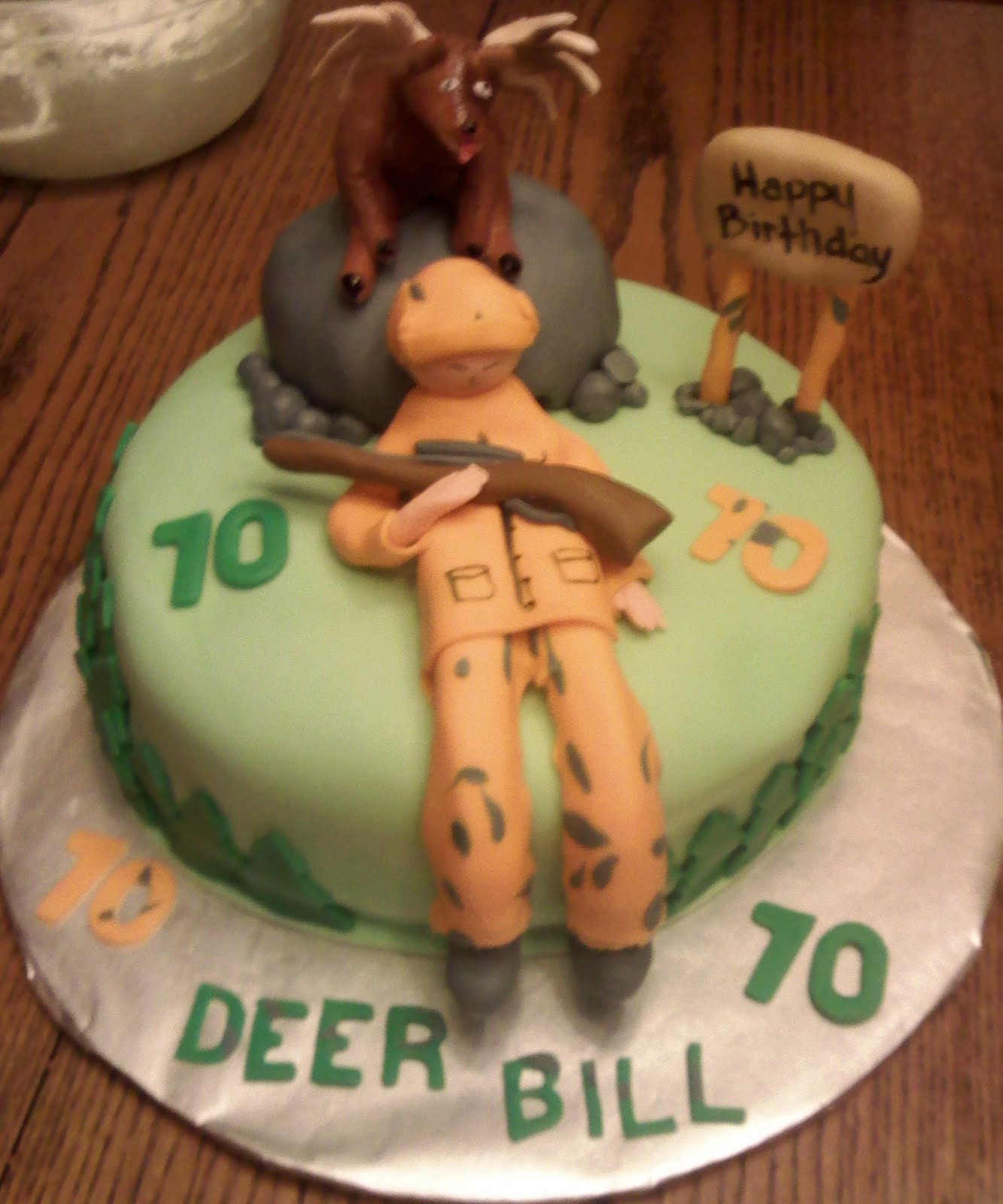 Deer Hunting Happy Birthday Cake Deer Hunting Happy Birthday Cake
