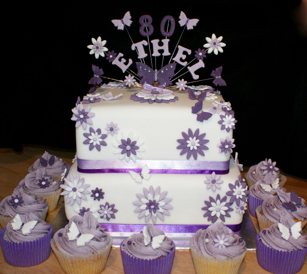 Flowers and Butterfly Birthday Cake Flowers and Butterfly Birthday Cake