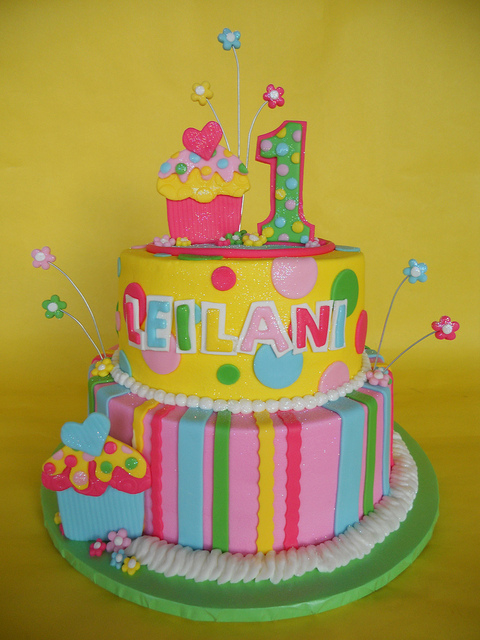 Girl 1st Birthday Cake & Cupcakes Girl 1st Birthday Cake & Cupcakes