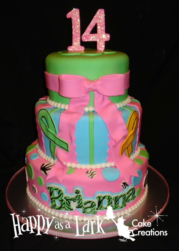 Girls 14th Birthday Cake Girls 14th Birthday Cake