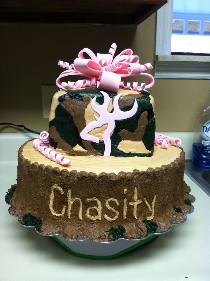 Girls Deer Hunting Cake Girls Deer Hunting Cake