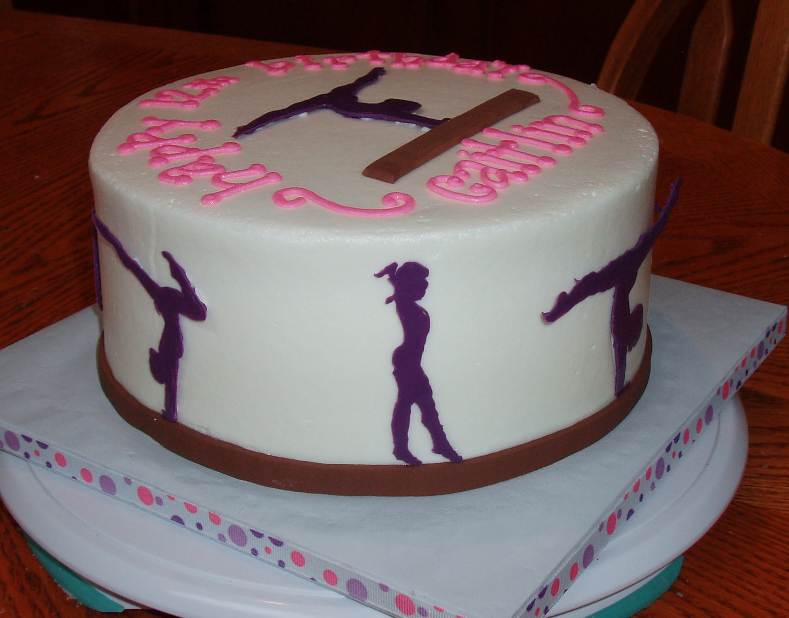 Gymnastics Birthday Cake Gymnastics Birthday Cake