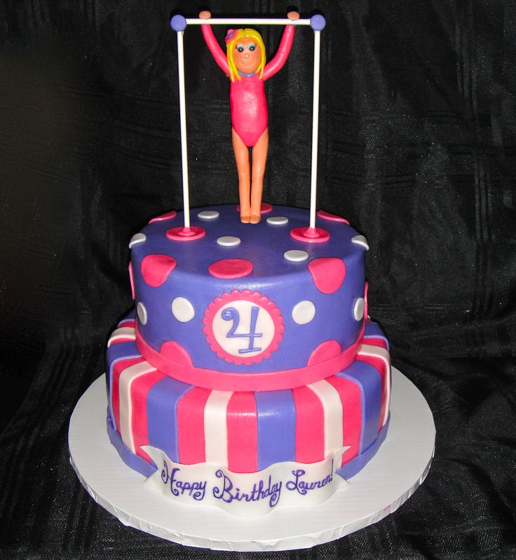 Gymnastics Birthday Cake Gymnastics Birthday Cake