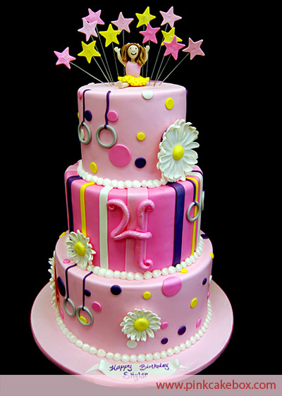 Gymnastics Birthday Party Cake Gymnastics Birthday Party Cake