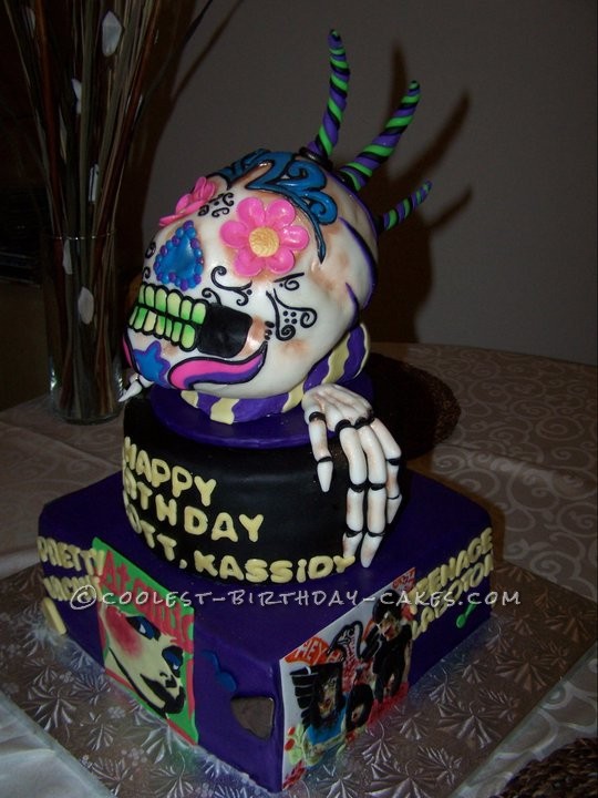 Halloween Skull Birthday Cakes Halloween Skull Birthday Cakes