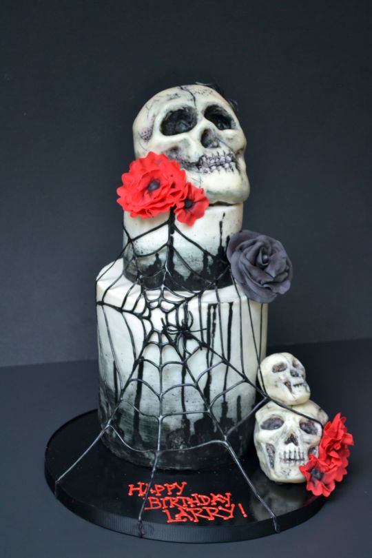 Halloween Skull Birthday Cakes Halloween Skull Birthday Cakes