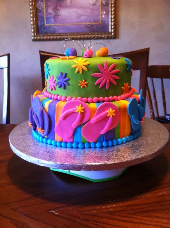 Happy Birthday Flip Flop Cake Happy Birthday Flip Flop Cake