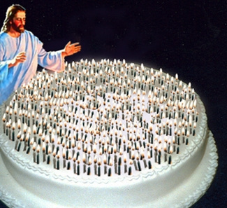 Happy Birthday Jesus Cake with Candles Happy Birthday Jesus Cake with Candles