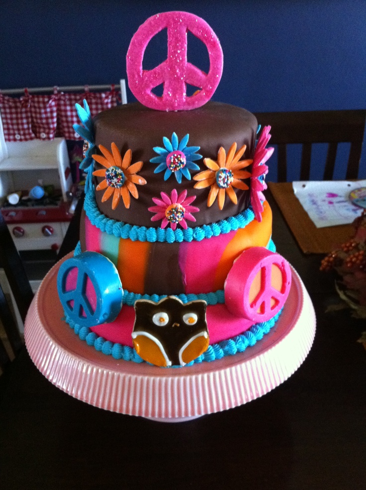 Hippie Chick Birthday Cake Hippie Chick Birthday Cake