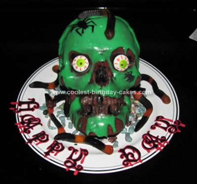 Homemade Skull Birthday Cake Homemade Skull Birthday Cake