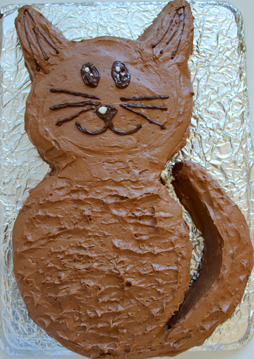 How to Make a Cat Shaped Birthday Cake