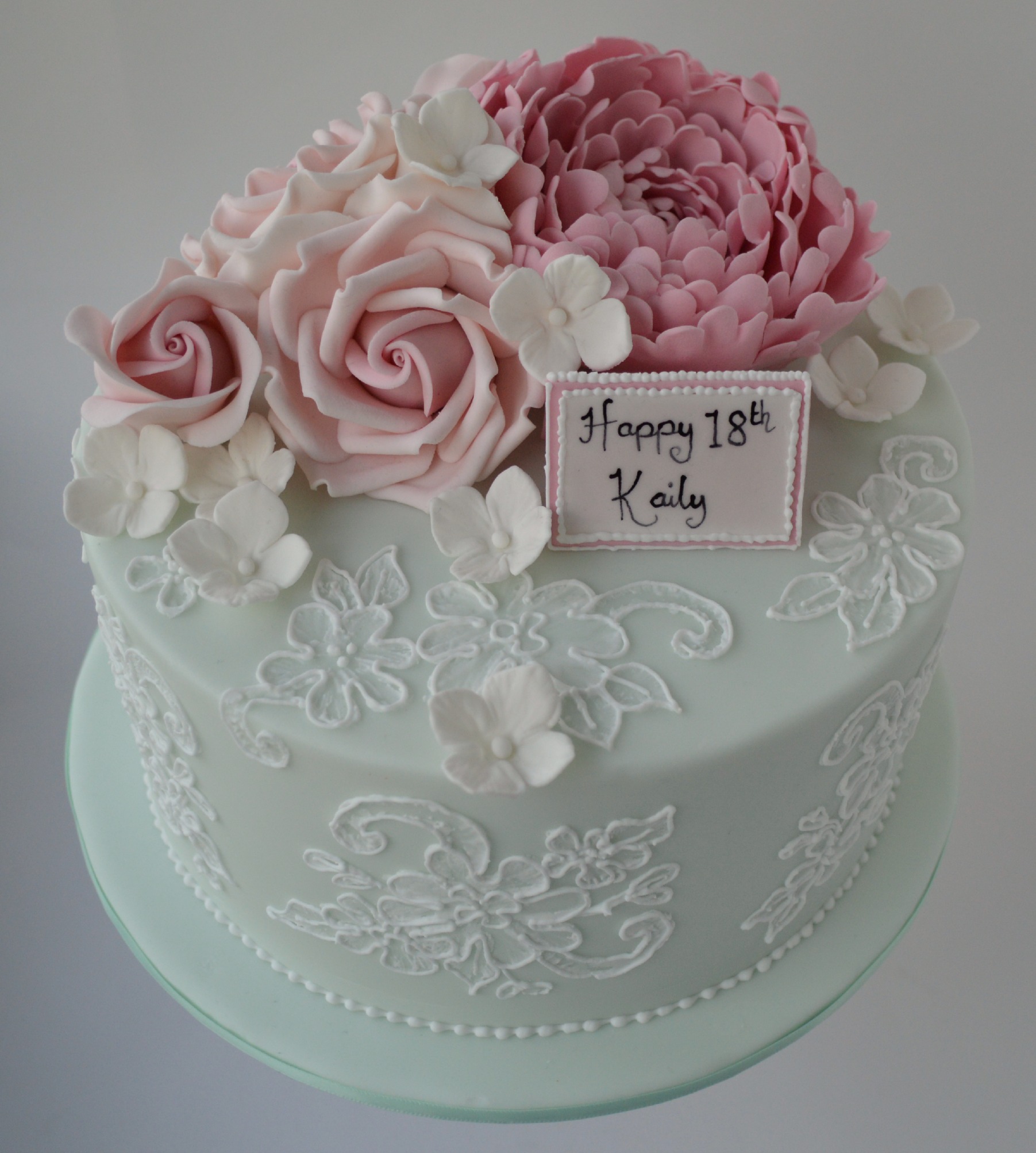 Lace Birthday Cake Lace Birthday Cake