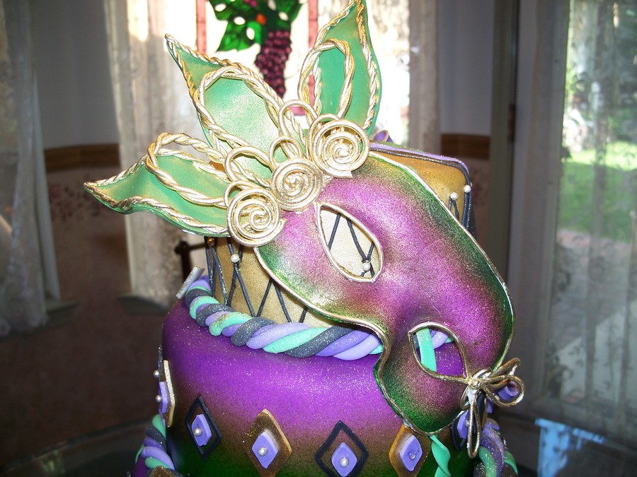Mardi Gras Birthday Cake Mardi Gras Birthday Cake