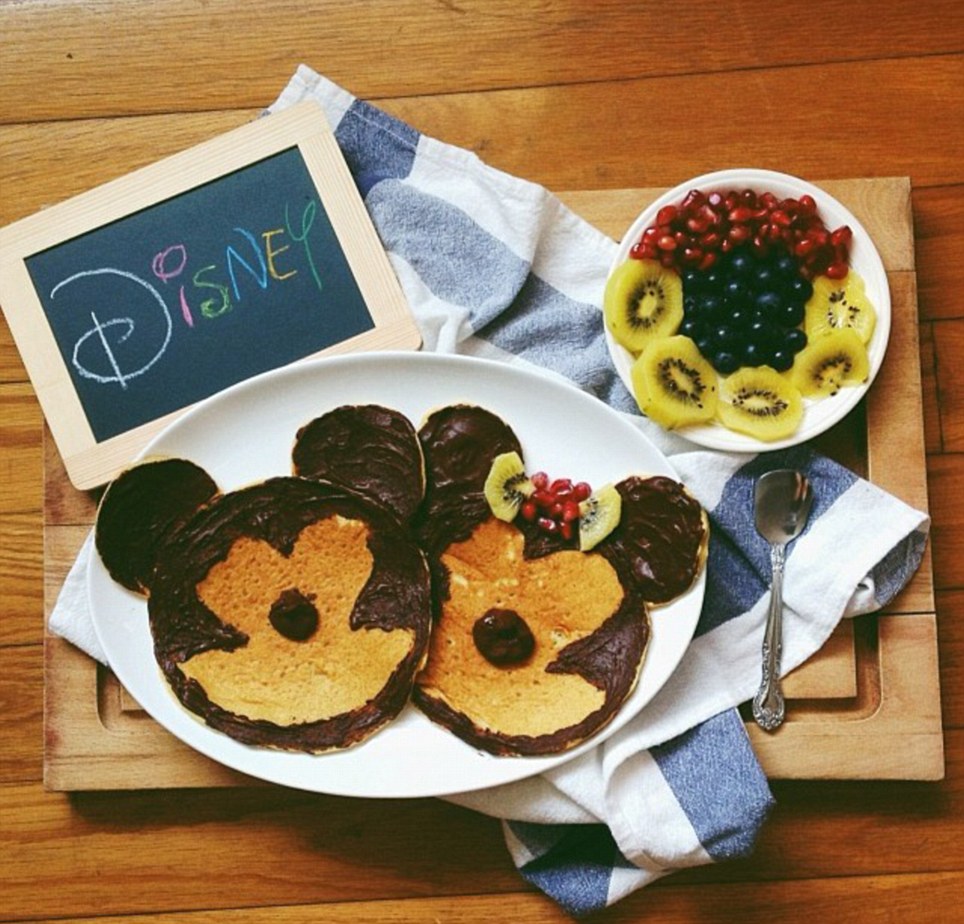 Mickey Mouse Eating Pancakes Mickey Mouse Eating Pancakes