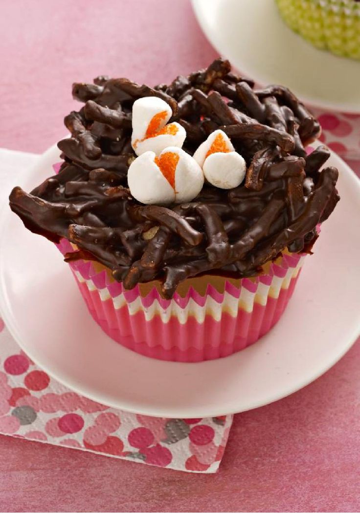 Mini Cheesecake Easter Nests Mini Cheesecake Easter Nests